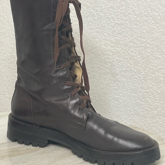 Ann Demeulemeester boots 8 or 38.5 EU Brown Heeled lace up - Picture 6 of 12